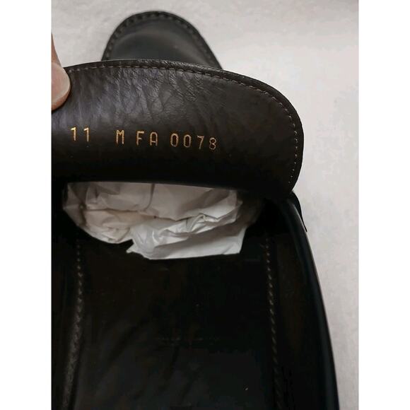 Louis Vuitton Loafer Tulum Dress Shoes Mens Sz 11 Black Leather Perforated Logo main image 8